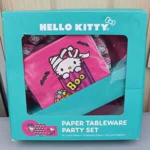 Hello Kitty Halloween Paper Tableware Party Set Mummy